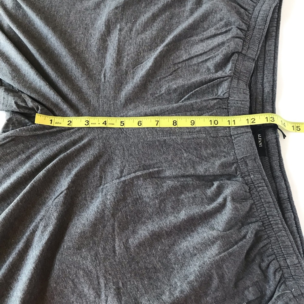 New Alfani Sleep Pajama Pants Men's size XXL Charcoal Gray w/Pockets Drawstring - Picture 15 of 16